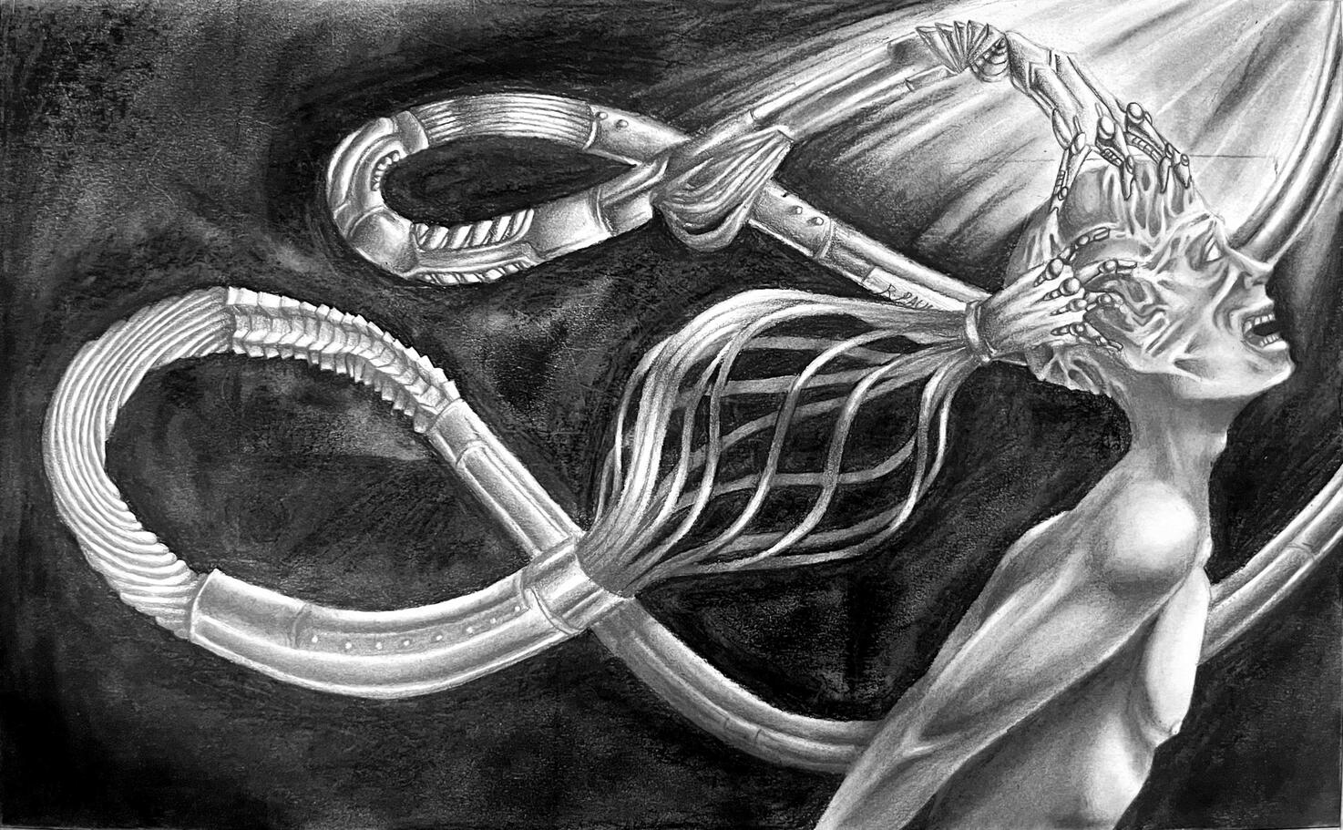 Book Spread made for "I have no mouth and I must Scream" by Harlan Edison