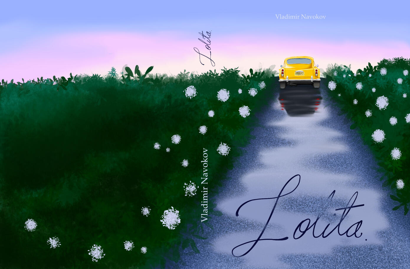 Alternative Book Spread Cover for "Lolita" by Vladimir Navokov